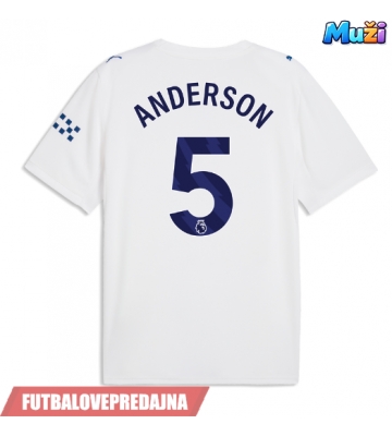 Lacne Muži Futbalové dres Manchester City Elliot Anderson #5 2026-27 Krátky Rukáv - Tretina